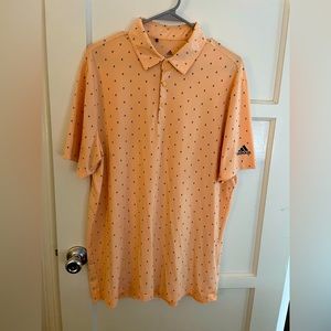 Adidas Print Polo - Orange (L)
